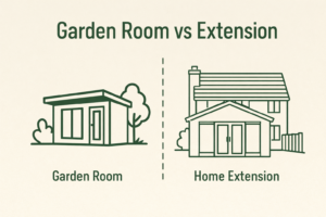 How does a garden room compare to getting an extension?